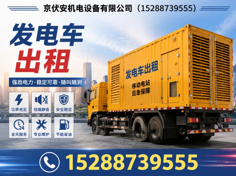 平凉发电机出租展示图